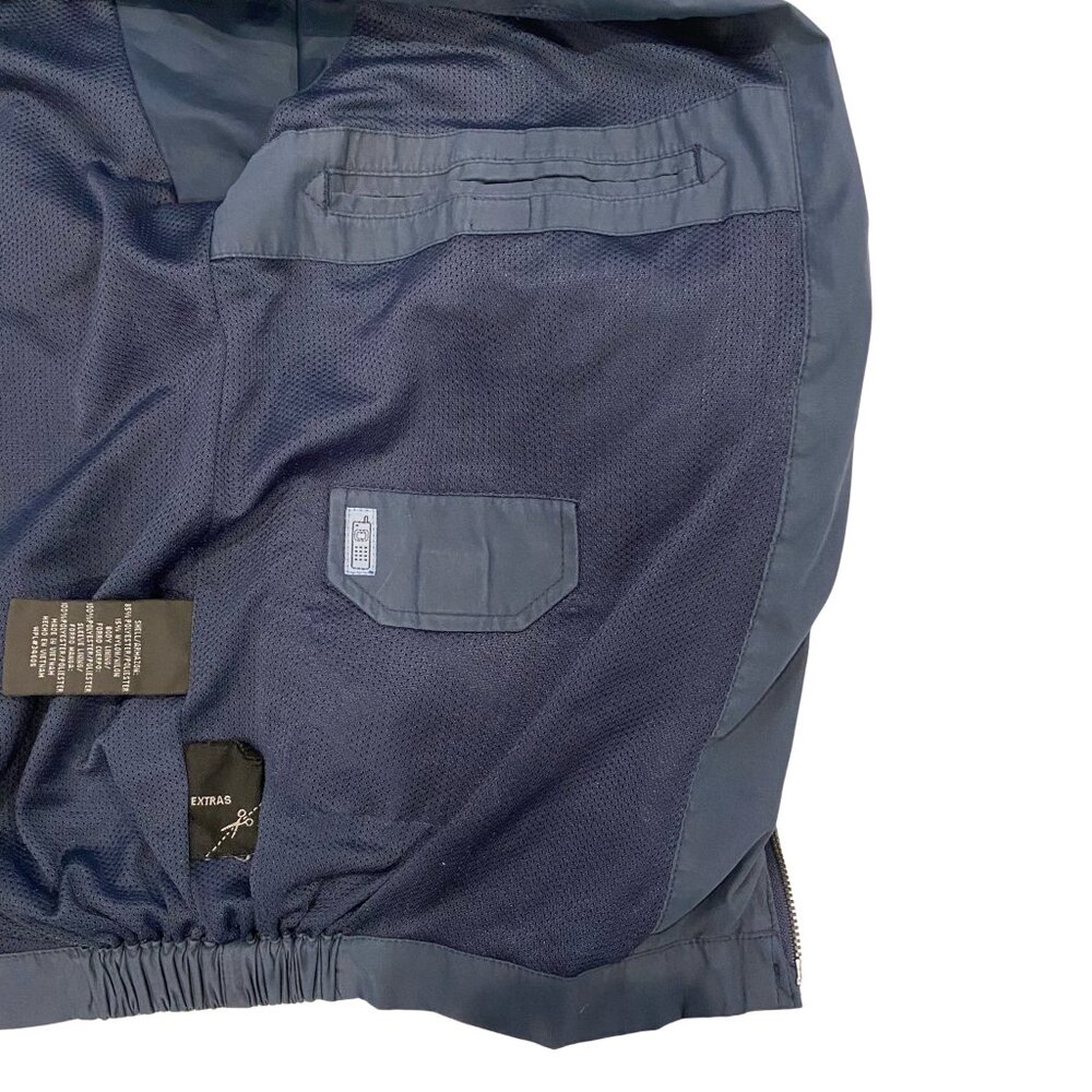 St. Johns Bay Navy Workwear Jacket M w/ Phone Pouch - Picture 5 of 8